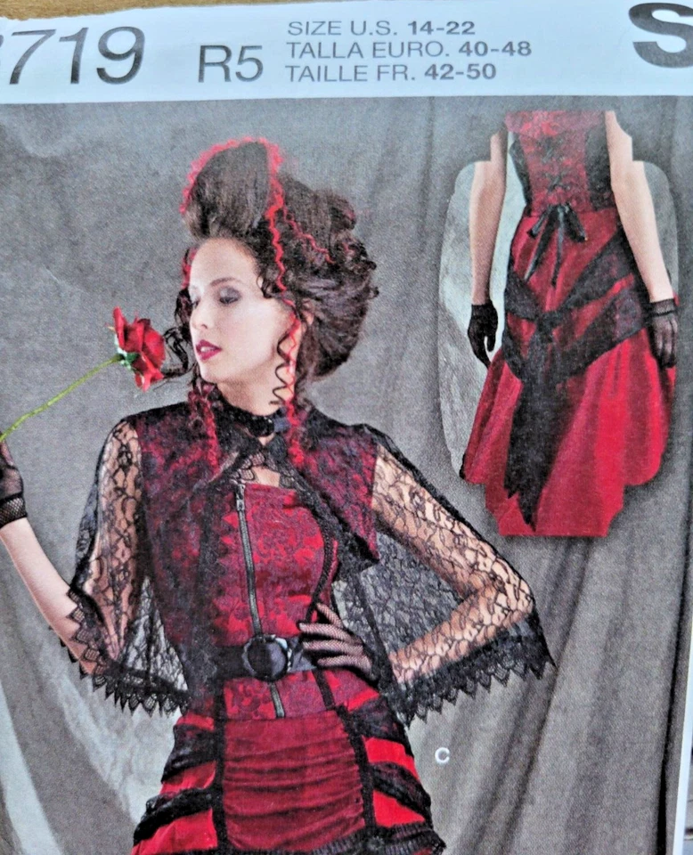 SIMPLICITY# 8719 STEAMPUNK HALLOWEEN COSTUME Sewing Pattern Sizes14-22 - Image 2 of 4