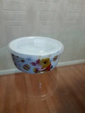 Disney Winnie The Pooh Med 5.5” Covered Bowl With Air Tight Lid NEW