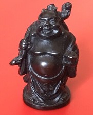 NETSUKE SAMURAI BUDDAH aus Kunststoff # Sammlungsaufl&ouml;sung # 006