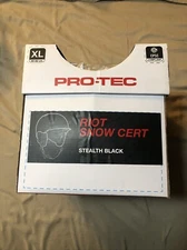Riot Certified Snow Stealth Black Pro-Tec NEW
