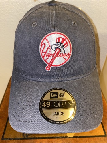 Fitted Hat Cap Size Large Grey MLB 