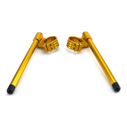 48MM High Lift Clip Ons On Handlebar For Honda CBR600RR F5 2005-2010 Gold - Picture 3 of 4