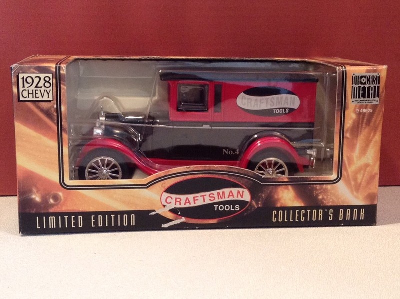 NEW DIE CAST METAL 9-48625 CRAFTSMAN TOOLS 1928 CHEVY CARGO VAN DIECAST TRUCK BA