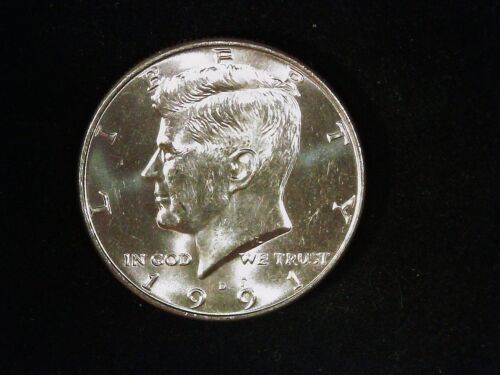 1991-D Kennedy Half Dollar AU+++ (1) Free Shipping!