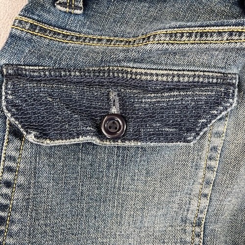 Diesel Jeans Mens 30 Blue Slim Bootcut Denim Button Fly Workwear Flap Pockets - Picture 10 of 20