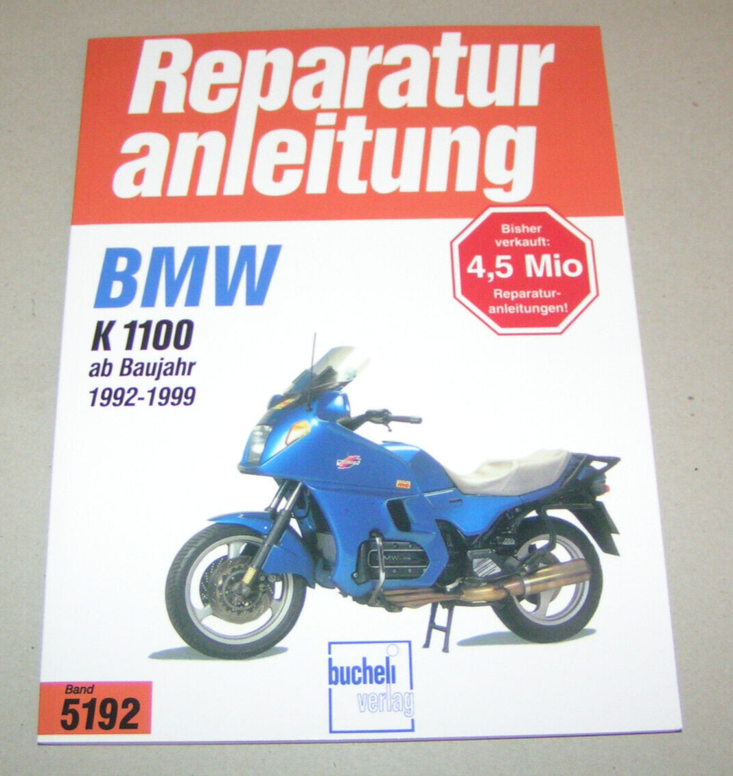 Repair Manual BMW K 1100 - Years 1992 To 1999