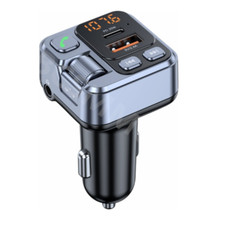 Bluetooth 5.1 Car Wireless FM Transmitter Adapter PD USB Charger AUX Hands-Free