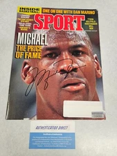MICHAEL JORDAN SIGNED MAGAZINE AUTHENTIC AUTO COA !!!!