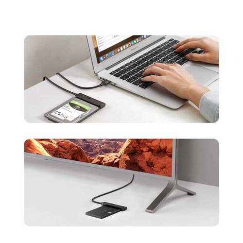 Adapter USB-A für SATA 2,5'' Laufwerk SSD HDD 5 Gbps 0,5 m Ugreen Schw - Bild 4 von 12