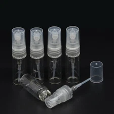 5Pcs Atomizer Glass Refillable Perfume Spray Empty Bottle 2-10ML Travel Portable