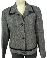 VINTAGE Women's Pendleton Jacket Blazer Size 14 - 100 Virgin Wool - Made in USA