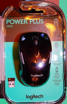 NEW SEALED-Logitech Performance Plus 7-Buttons Wireless USB Mouse Nano Unifying