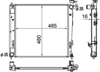 Mahle KüHler WasserküHler Passend FüR Hyundai IX35 Ix35 Van KIA Sportage LM SL