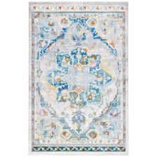 SAFAVIEH Aria Collection ARA129F Grey / Blue Rug