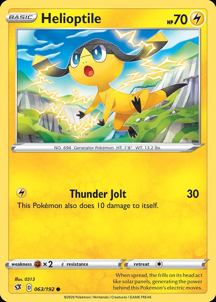 Pokemon Helioptile (63/213) Rebel Clash LP