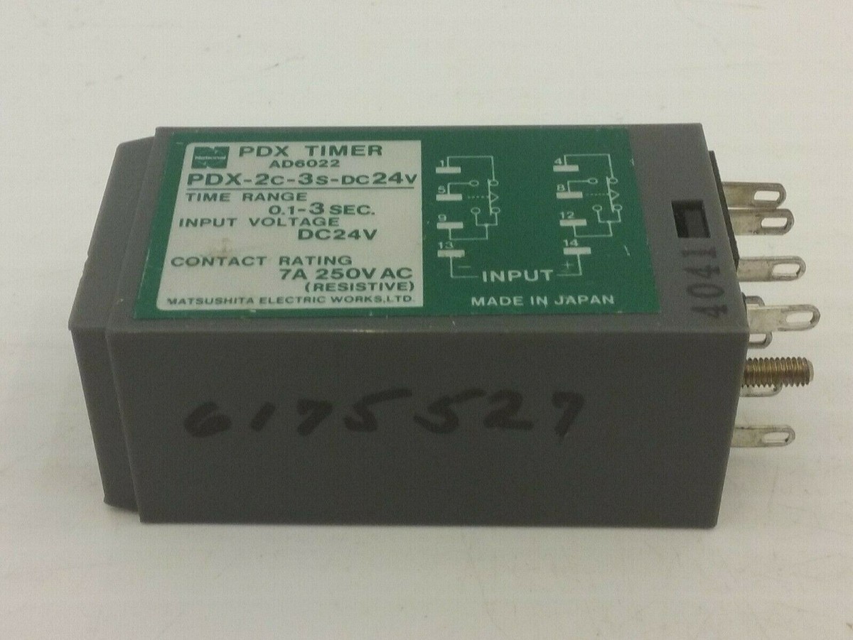 MATSUSHITA ELECTRIC WORKS PDX-2C-3S-DC24V PDX TIMER 0.1-3
