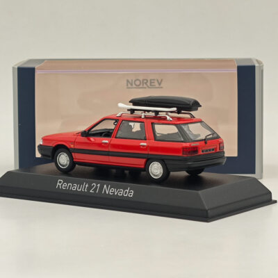 404-075 ノレブ 1/43 ルノー 21 Nevada 1989 Red 1/43 Norev Renault 21 Nevada 1989 Red with Accessories Diecast