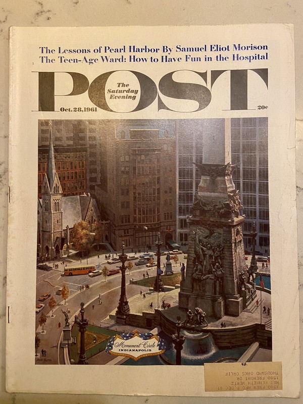 Saturday Evening Post October 28 1961 Pearl Harbor, Pitt Football, Scotland Yard