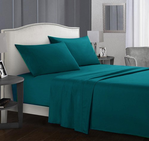 1800TC Ultra Soft Microfibre Fitted Full Sheet Set 40cm or 50cm Wall All Sizes - Picture 17 of 17