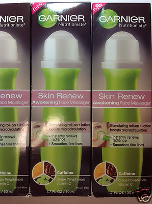 (LOT OF 8 ) Garnier Skin Renew Awakening Face Massager -1.7 oz - Roll On Lotion.