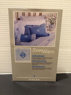 Singer SewWare 2 Monograms Cartridge 1984 Vintage Sewing