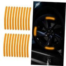 20PCS Car Wheel Stripe Reflective Stickers, Tire Sticker, Anti-Scratch Orange