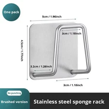 Stainless Steel Sink Sponge Rack for Easy Draining - Kitchen Organizer