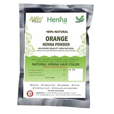 Allin Exporters Orange Henna Hair Color - 100 Organic and Chemical Free Henna f
