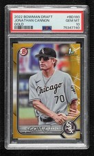 2022 Bowman Draft Gold 11/50 Jonathan Cannon #BD-180 PSA 10 GEM MT 0e23