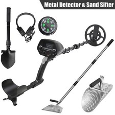 LCD Metal Detectors Gold Digger Deep Sensitive Hunter Coil Searcher/Sand Sifter