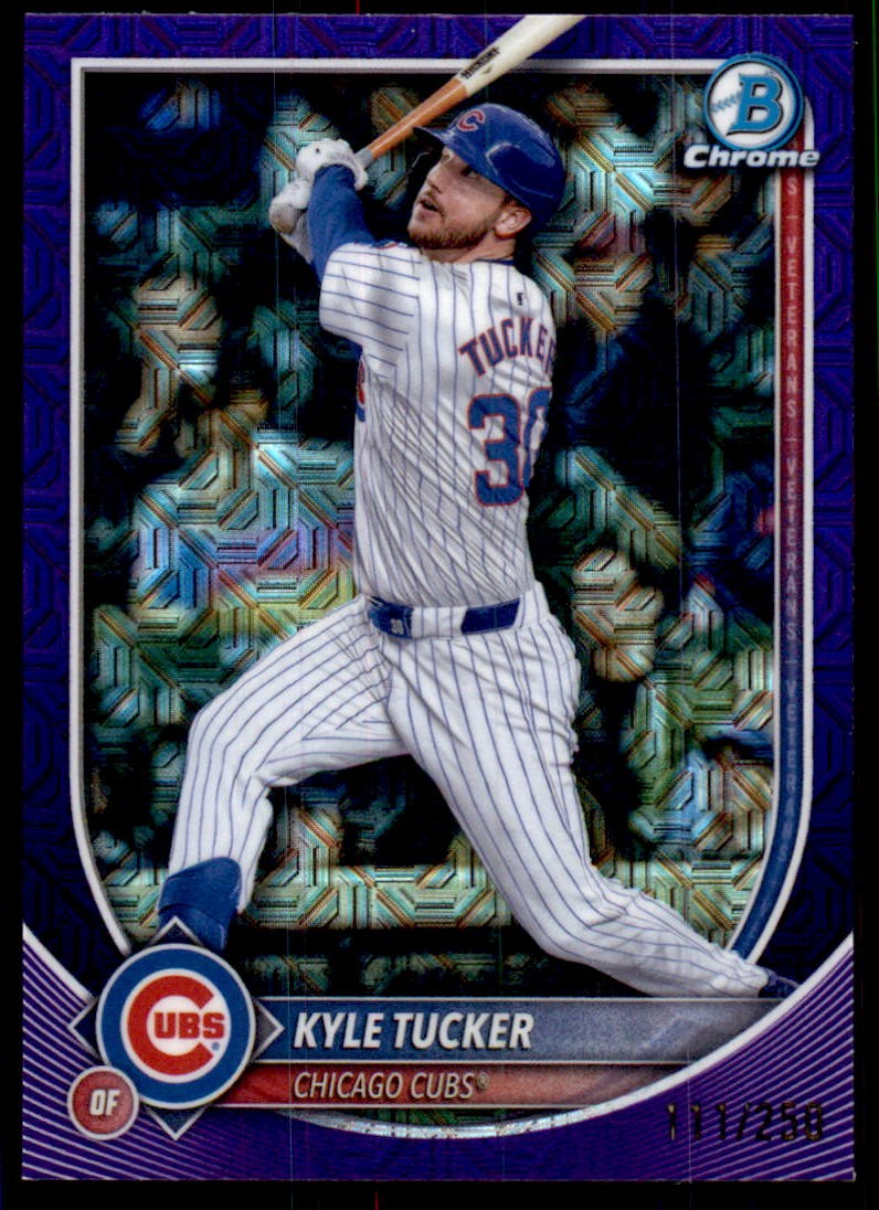 2025 Bowman #43 Kyle Tucker #/250 Chrome Mojo Purple Refractor