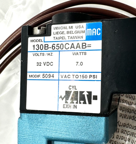 Mac Valve 130B-650CAAB Magnetventil - Bild 6 von 7