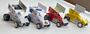 Racing Champions Diecast Sprint Cars . Lot Of 4 