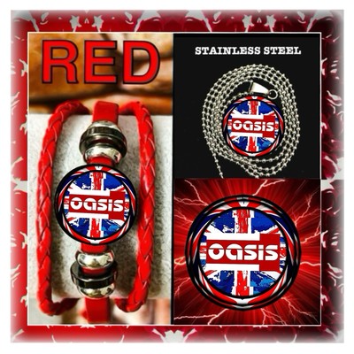 OASIS ROCK BAND LOGO  BRACELET  NECKLACE  PIN