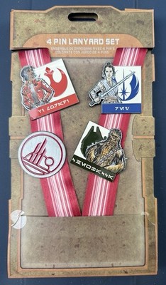Disney Parks Star Wars Galaxy's Edge Starter Set - 4 Pin Lanyard Set - NEW