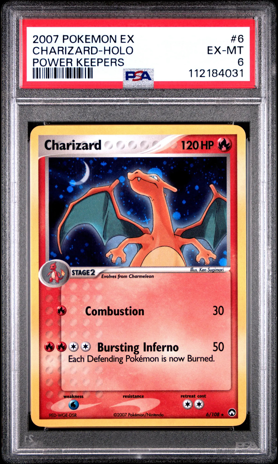 2007 Pokemon EX Power Keepers Charizard Power Keepers PSA 6 #6