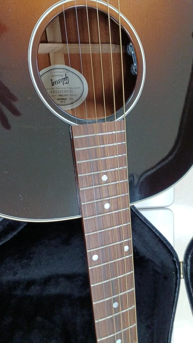 Guitarra eléctrica acústica Gibson J-45 Standard 2017 Sunburst con OHSC sin g...