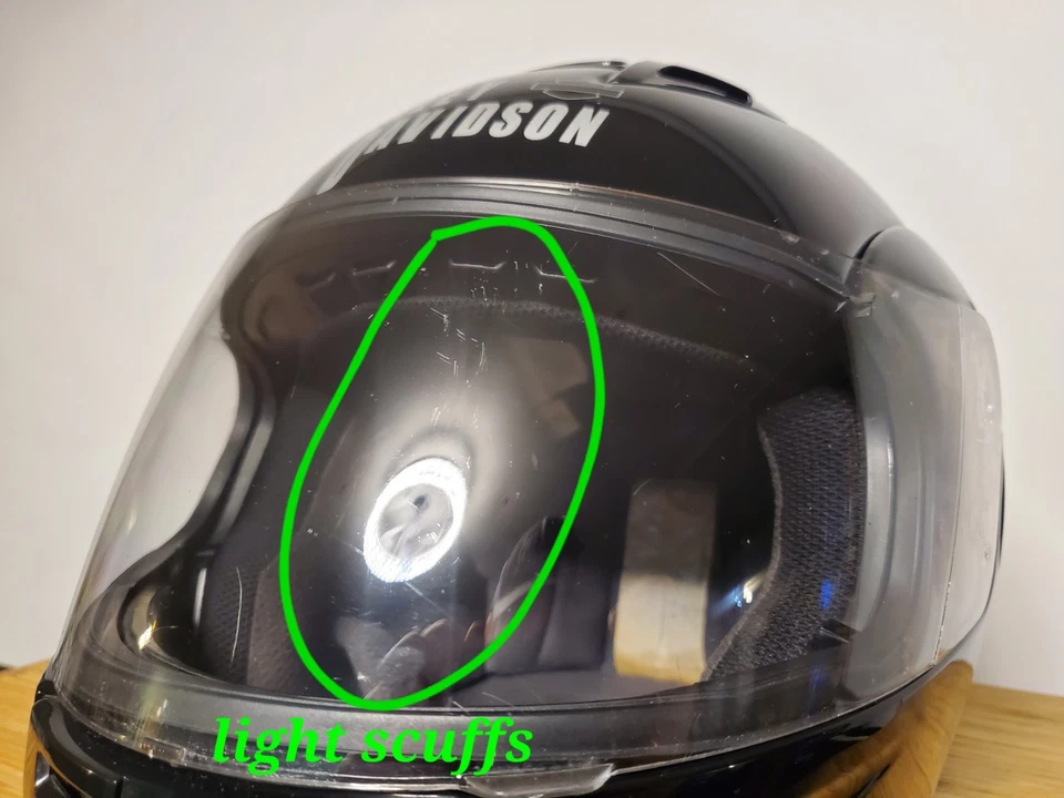 Harley Davidson Motorcycle Black Full Face Helmet Size DOT XXL  - Image 4 of 4