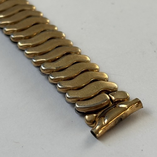 Vintage JB Champion 14mm Expansion Watch Bracelet Gold RGP Tops Strap