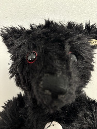 Steiff Titanic “Teddybar”, 1912 Replica, Black Mohair, Growler, Jointed Limbs - Picture 3 of 12