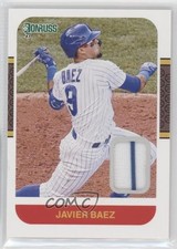 2021 Panini Donruss Retro 1987 Materials Javier Baez #87M-JB 5m1