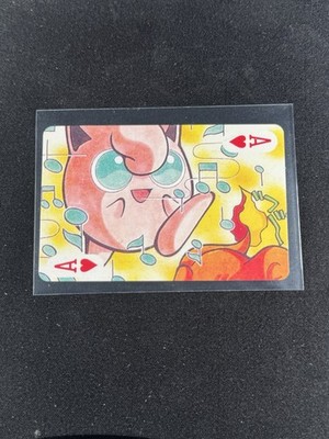 Jigglypuff & Charmander 1999 Pocket Monster Pokémon Vintage Poker Card Holo Back
