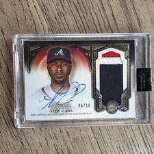 2023 Topps Dynasty Ozzie Albies /10 Patch Relic Auto Autograph Atlanta Braves