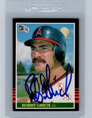 1985 Donruss - Bobby Grich #280 AUTO AUTOGRAPHED SIGNED 
