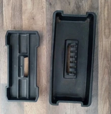 Tool Trays Plastic Black Lot Of 2 Used Tool Box Tray  Storage 