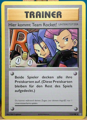 POKEMON - Evolutions - Hier kommt Team Rocket - 113/108 - Non-Holo - deutsch