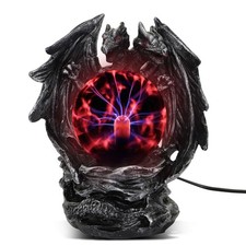 Plasma Ball Lamp Touch Sensitive,Party Magical Electrostatic Red Color Crysta...