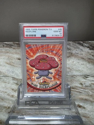 1999 TOPPS POKEMON TV #45 VILEPLUME PSA 10