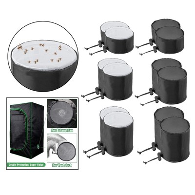 2x Grow Tents Vent Cover Staubdichte Zeltbelüftung Growbox für Gewächshaus
