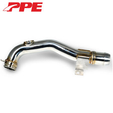 Ppe Polished Steel Engine Coolant Return Pipe For 01-04 Gmc Chevy 6.6l Duramax